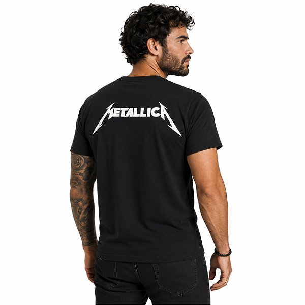 Camiseta Metallica Ride the Lightning - Preta Manga Curta