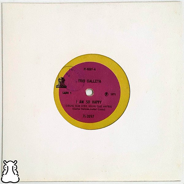 Compacto Trio Galleta - I Am So Happy - Vinil 1971 - Hm