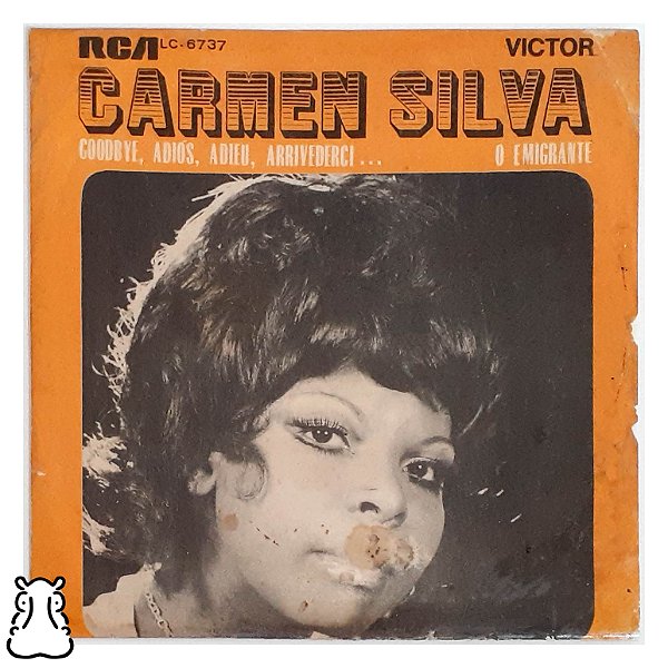 Compacto Carmen Silva Sílvio Santos Adios Arrivederci Vinil