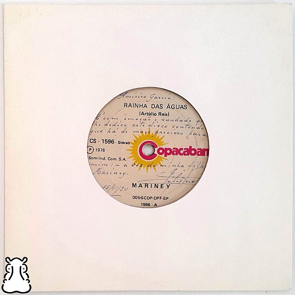 Compacto Mariney Rainha Das Águas Inconsequência Vinil 1976