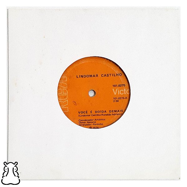 Compacto Lindomar Castilho - Você é Doida Demais Vinil 1974
