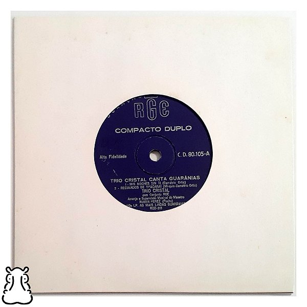 Compacto Trio Cristal - Canta Guaranias Disco de Vinil - Hm