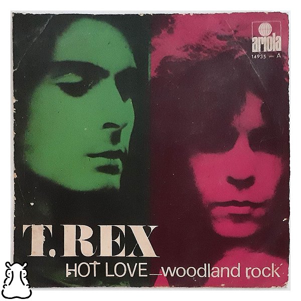 Compacto T. Rex Hot Love Woodland Rock Vinil Importado 1971