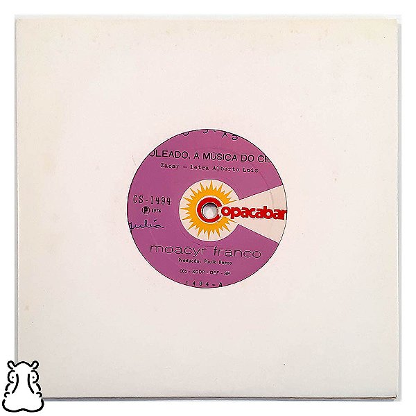 Compacto Moacir Franco Soleado A Música do Céu Vinil 1974