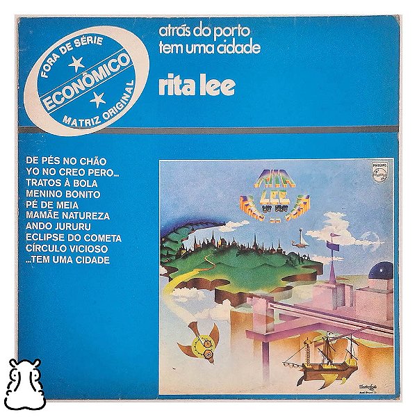 LP Rita Lee Atrás do Porto Tem Uma Cidade - Vinil 1985 - Hm