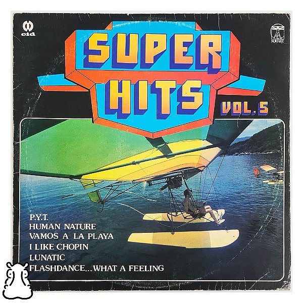 LP Superstars - Super Hits Vol. 5 - Disco de Vinil 1984 - Hm