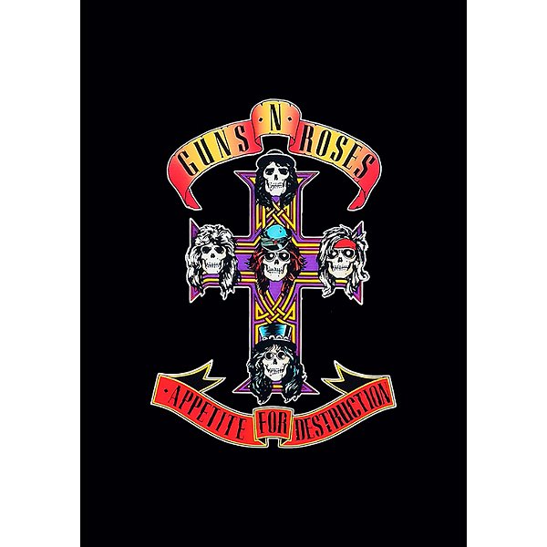 Placa Pôster Guns N' Roses Appetite For Destruction A4 - Hm