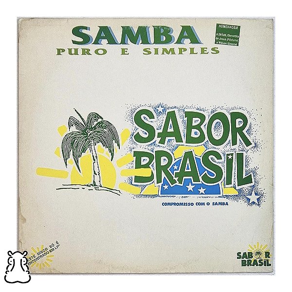 LP Samba Puro e Simples - Sabor Brasil - Disco de Vinil - Hm