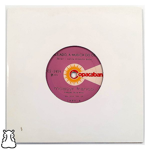 Compacto Moacir Franco Soleado A Música do Céu - 1974 Vinil