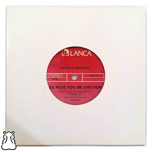Compacto Piu Piu De Marapendi Hoje Vou Me Dar Bem Vinil 1982