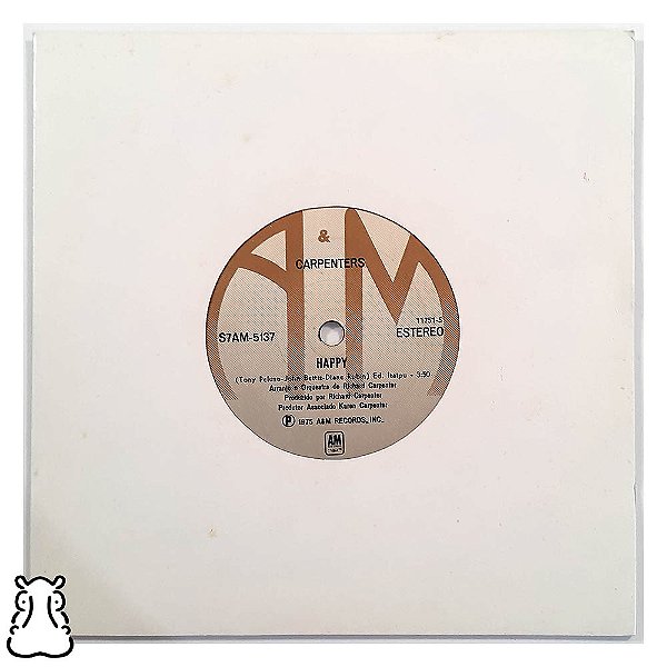 Compacto Carpenters Only Yesterday / Happy - Vinil 1975 - Hm
