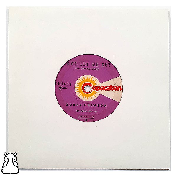 Compacto Bobby Crimson Roger Scott Dont Let Cry Vinil 1974