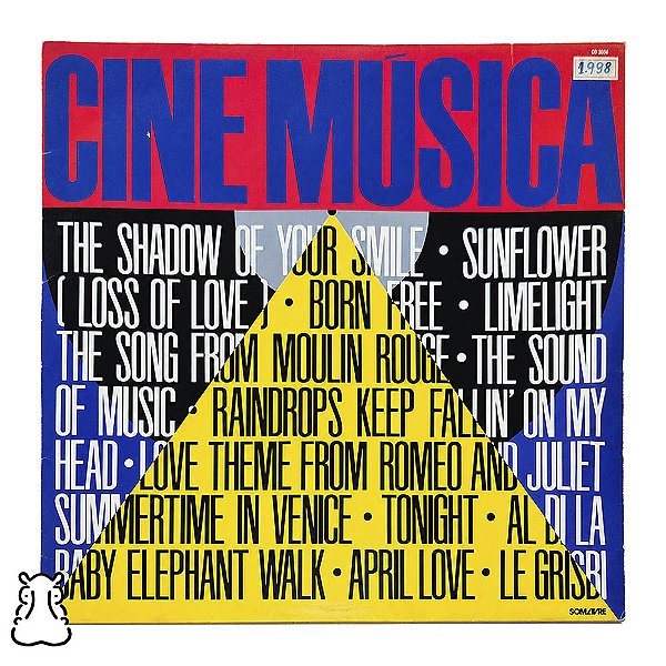 LP Cine Música - 1988 - Disco de Vinil - Coletânea - Hm