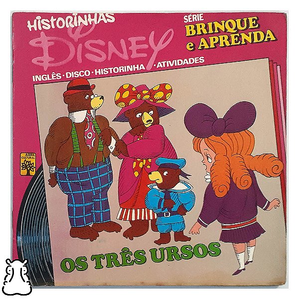 Compacto Historinha - Disney - Os Três Ursos Vinil 1980 - Hm