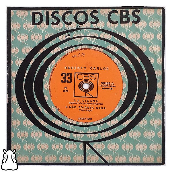 Compacto Roberto Carlos - A Cigana Disco de Vinil 1974 - Hm