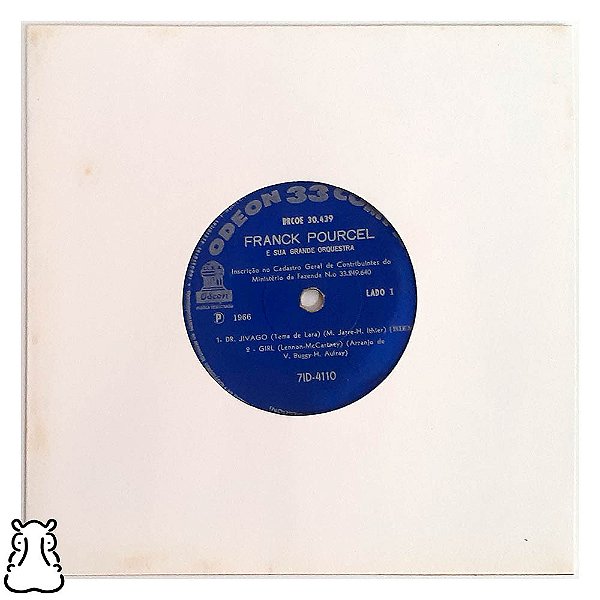 Compacto Franck Pourcel Dr. Jivago Juanita Banana 1966 Vinil