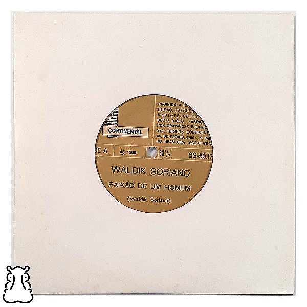 Compacto Waldik Soriano - Paixão de Um Homem 1969 Vinil - Hm