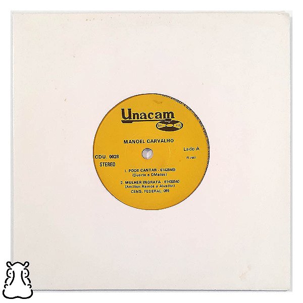 Compacto Manoel Carvalho - Pode Cantar - 1981 - Vinil - Hm