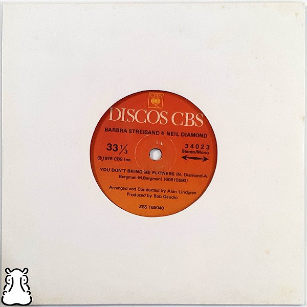 Compacto Barbra Streisand Diamond Dont Bring Flowers Vinil