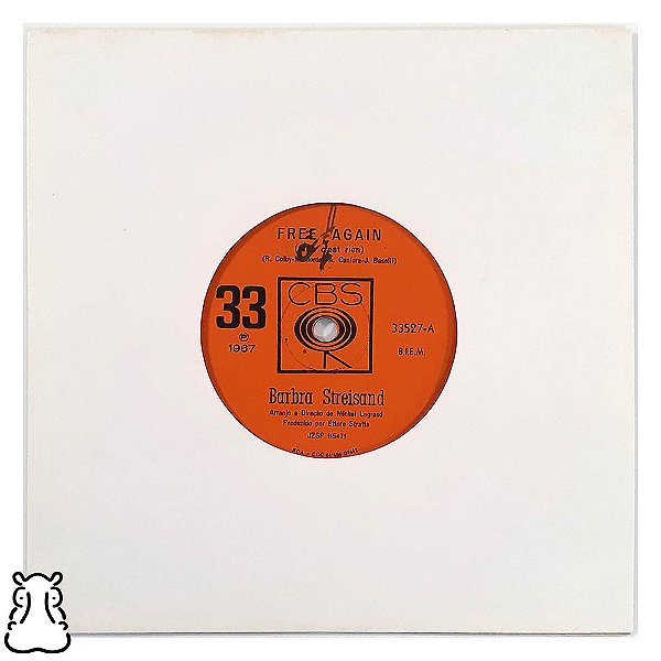 Compacto Barbra Streisand Free Again I've Been 1967 Vinil