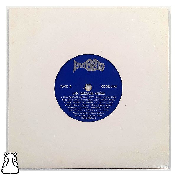 Compacto Uma Saudade Antiga - Disco de Vinil - Hm