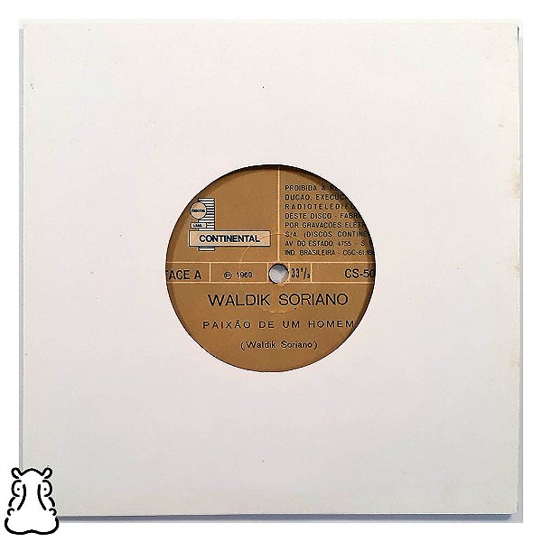 Compacto Waldik Soriano - Paixão de Um Homem Vinil 1969 - Hm
