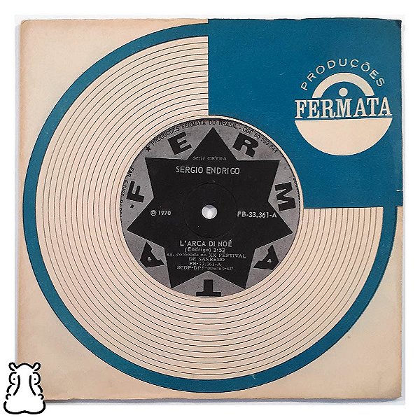 Compacto Sergio Endrigo - L'arca Di Noé - 1970 - Vinil - Hm
