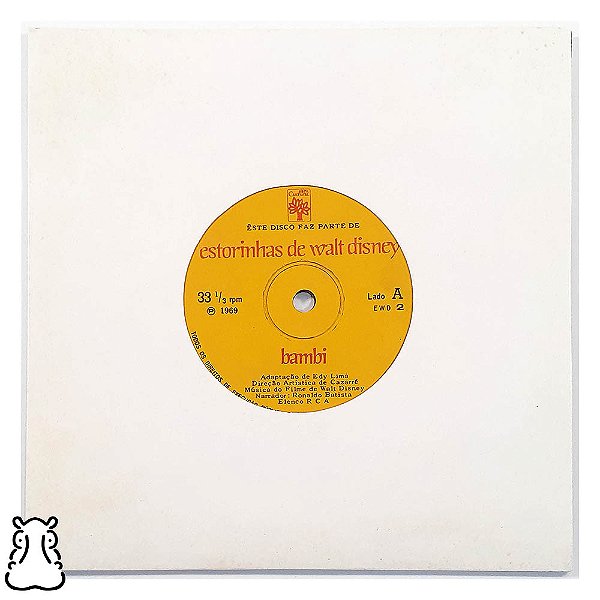 Compacto Ronaldo Batista Disney - Bambi - 1969 - Vinil - Hm