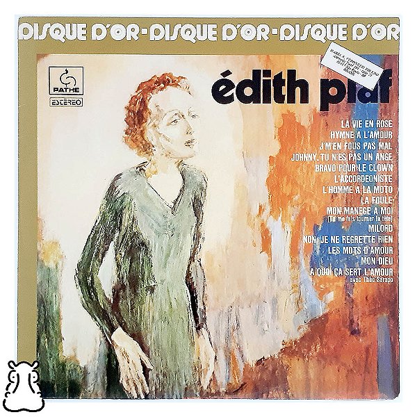 LP Edith Piaf - Disque D'or - 1985 - Disco de Vinil - Hm