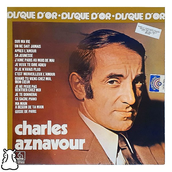 LP Le Disque D'or De Charles Aznavour - 1972 - Vinil - Hm