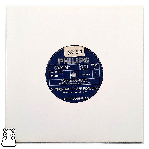 Compacto Jair Rodrigues Importante Ser Fevereiro 1971 Vinil