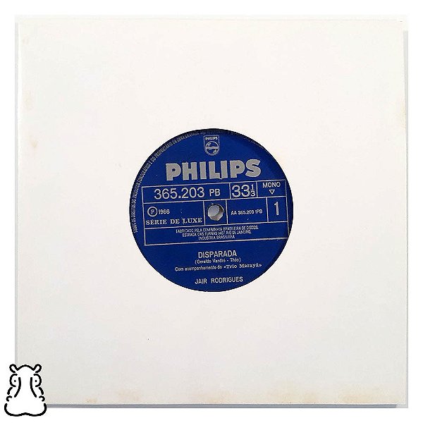 Compacto Jair Rodrigues Disparada / Mal Com Deus 1966 Vinil