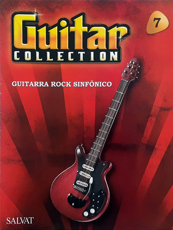 Miniatura Salvat Ed. 07 Guitarra Rock Sinfônico Suporte - Hm