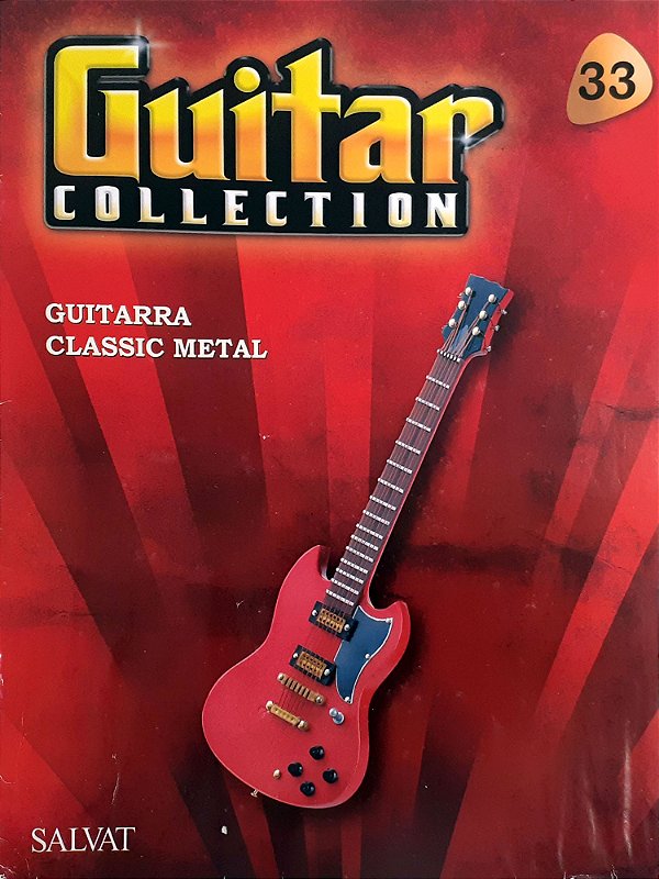 Miniatura Guitarra Salvat Ed 33 Classic Metal + Suporte - Hm
