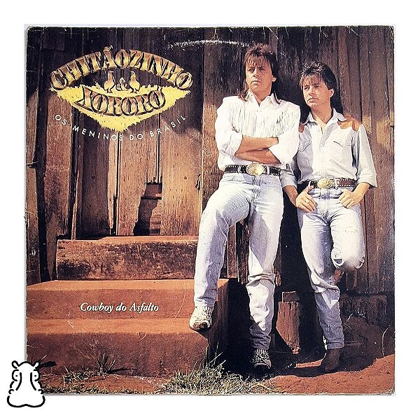 LP Chitãozinho e Xororó - Cowboy do Asfalto Vinil 1990 - Hm