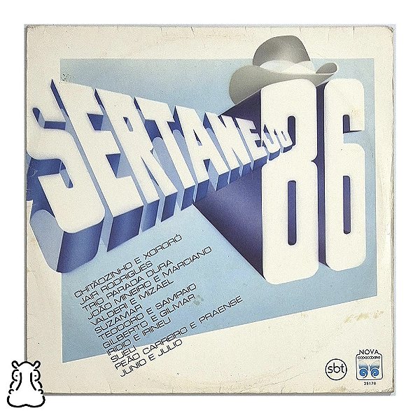 LP Sertanejo 86 - Disco de Vinil 1986 - Coletânea - Hm