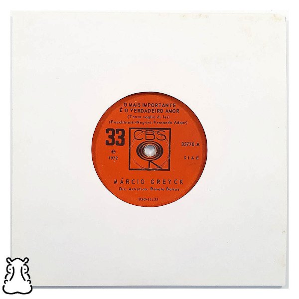 Compacto Márcio Greyck Importante é O Verdadeiro Amor Vinil