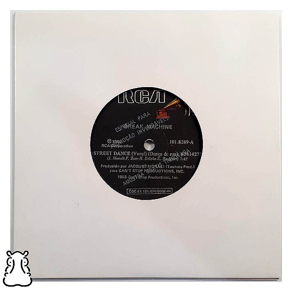 Compacto Break Machine - Street Dance - 1984 - Vinil Amostra