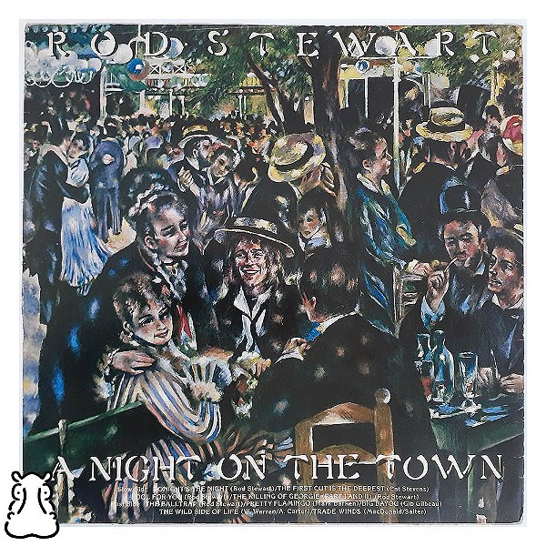 LP Rod Stewart - A Night on The Town - 1976 - Encarte Vinil