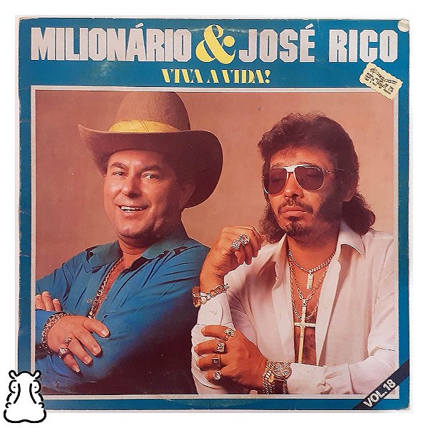 LP Milionário e José Rico Vol. 18 Viva a Vida Encarte Vinil