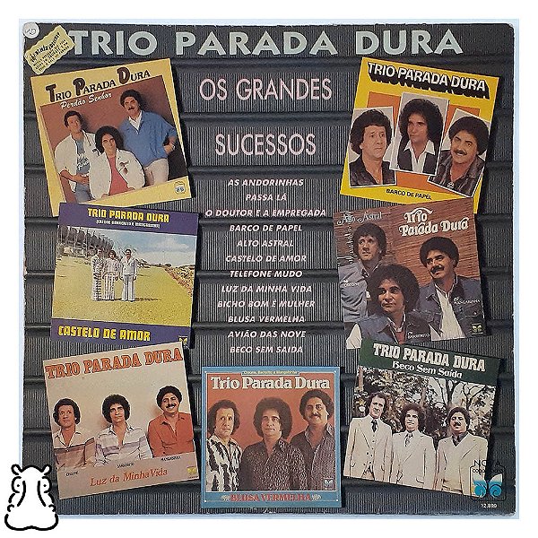 LP Trio Parada Dura - Os Grandes Sucessos 1987 - Vinil - Hm