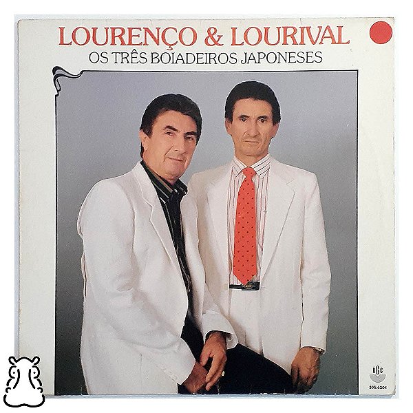 LP Lourenço e Lourival Três Boiadeiros Japoneses 1989 Vinil