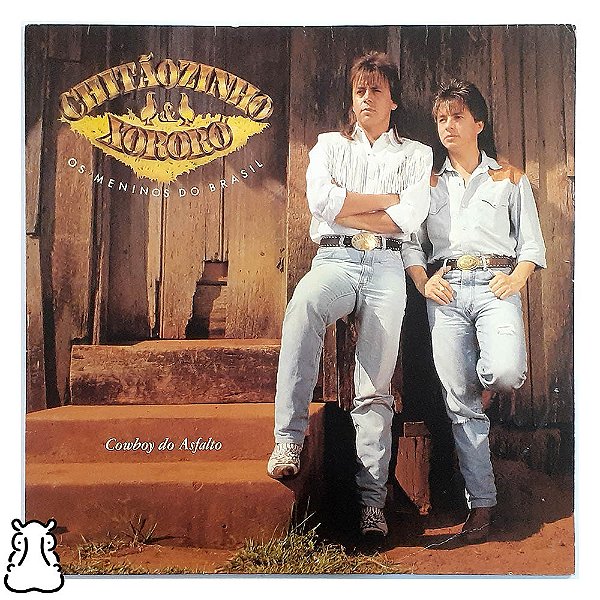LP Chitãozinho & Xororó - 1990 Cowboy do Asfalto Disco Vinil