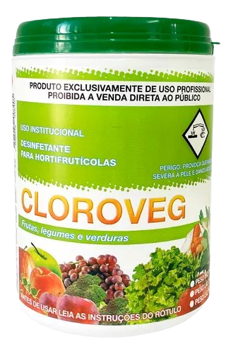 Cloroveg 1KG Desinfetante Bactericida Para Hortifrutícolas