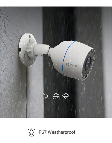 Câmera De Segurança Ip Wifi Ezviz Cs-h3c 1080p 2.8mm Externa
