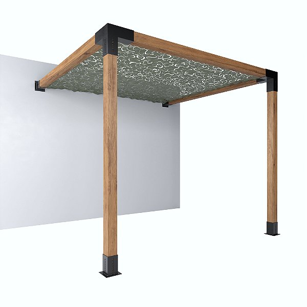 Pergofacil Deck 3x3m 4" Teto Arena