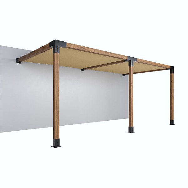 Pergofacil DoubleDeck 3x6m 4" Teto Areia