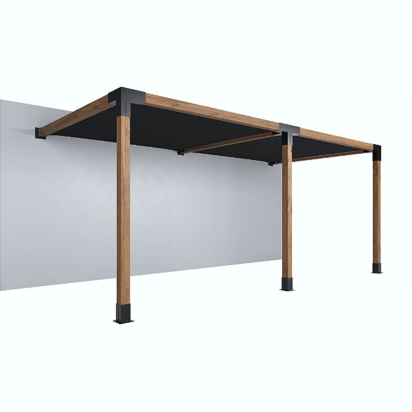 Pergofacil DoubleDeck 3x6m 4" Teto Preto