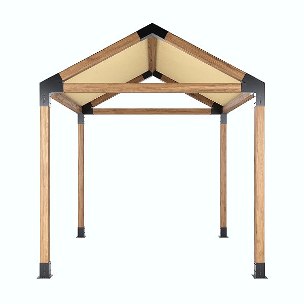 Pergofacil Luxury 3x3m 4" Teto Areia