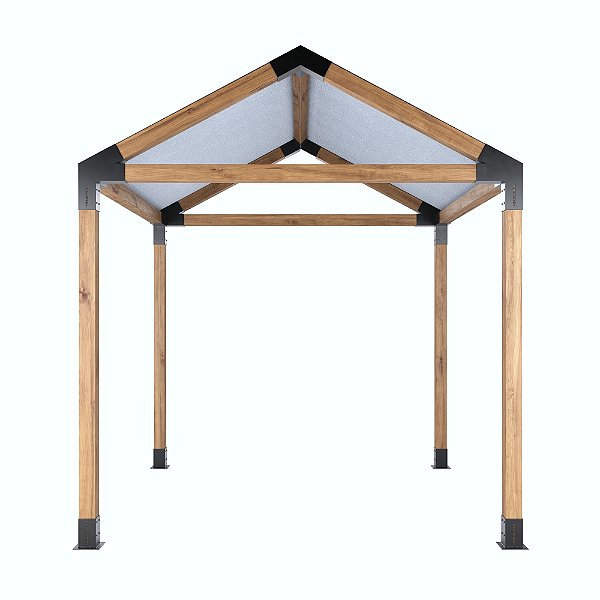 Pergofacil Luxury 3x3m 4" Teto Branco